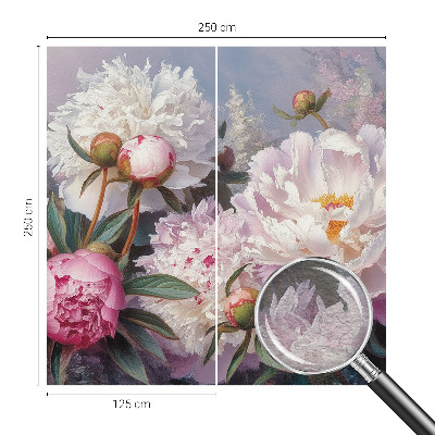 Premium wall mural for bedroom with a peony bouquet design