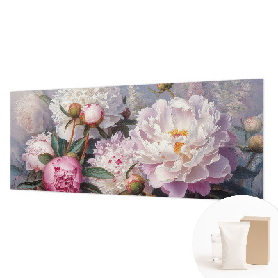 Premium wall mural for bedroom with a peony bouquet design