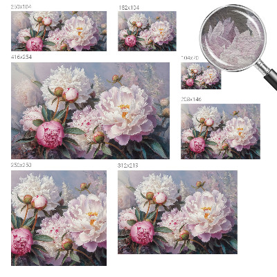 Premium wall mural for bedroom Peony bouquet