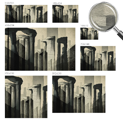 Premium photo wallpaper featuring a raw architecture motif