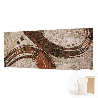 Decorative wall mural for living room Artistic map