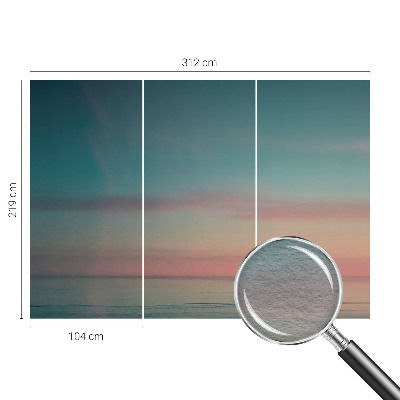 Wallpaper mural featuring a calm sea motif