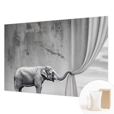 Photo wallpaper with a surrealist elephant motif