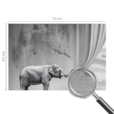 Photo wallpaper with a surrealist elephant motif