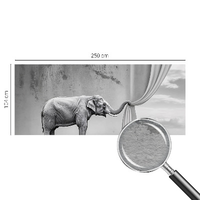 Photo wallpaper with a surrealist elephant motif