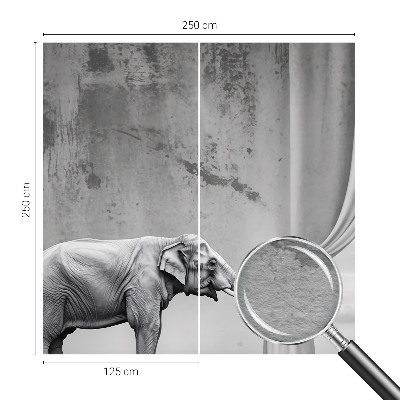 Photo wallpaper with a surrealist elephant motif