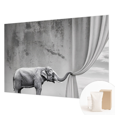 Photo wallpaper with a surrealist elephant motif