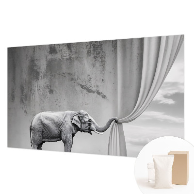 Photo wallpaper with a surrealist elephant motif