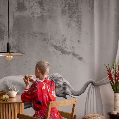 Photo wallpaper with a surrealist elephant motif