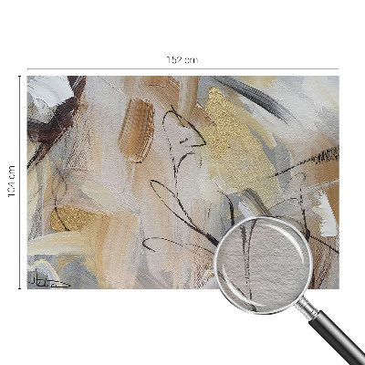Wall mural for bedroom with an abstract composition