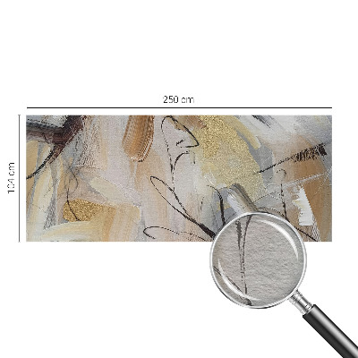 Wall mural for bedroom with an abstract composition
