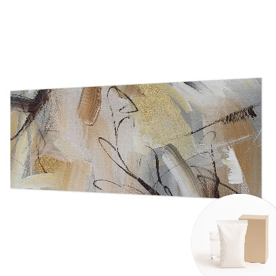 Wall mural for bedroom with an abstract composition