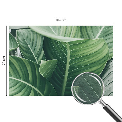 Photo wall mural with a green peace design