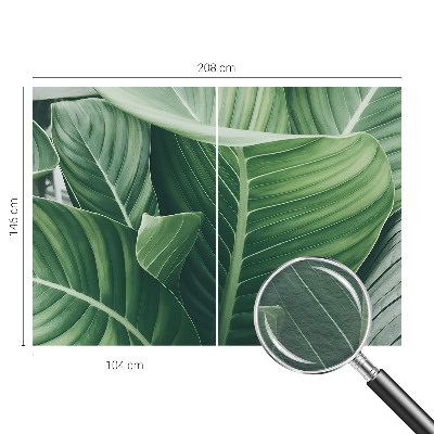 Photo wall mural with a green peace design