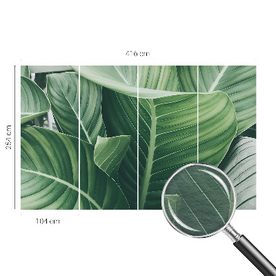 Photo wall mural with a green peace design