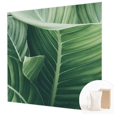 Photo wall mural with a green peace design