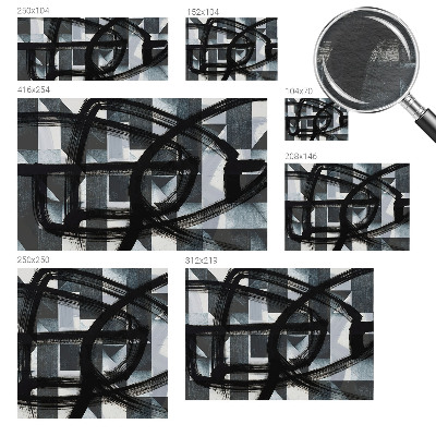 Wall mural for living room Expressive geometry
