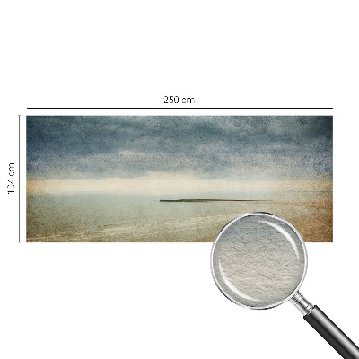 Wallpaper mural for living room with a nostalgic landscape design