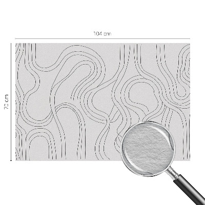 Modern wall mural Organic lines
