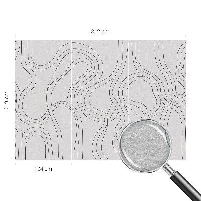 Modern wall mural Organic lines