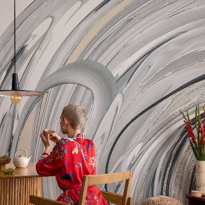 Premium photo wallpaper with an abstract marble design