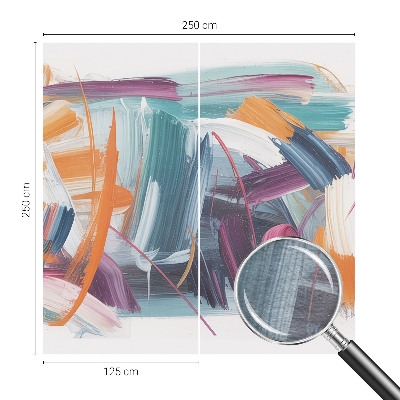Non-woven photo wallpaper Energetic strokes