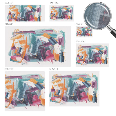Non-woven photo wallpaper Energetic strokes