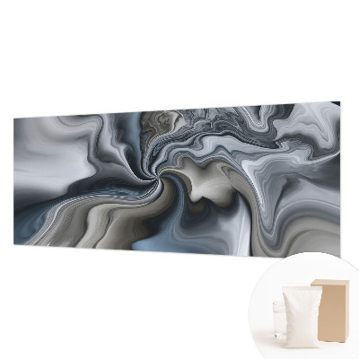 Decorative wall mural for living room with a swirling clouds design