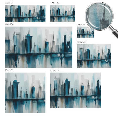 Non-woven wall mural City landscapes