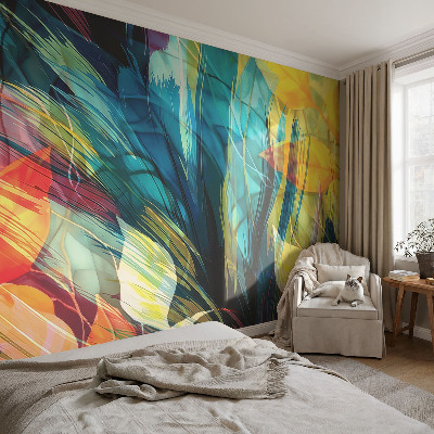 Photo wall mural Abstract leaves