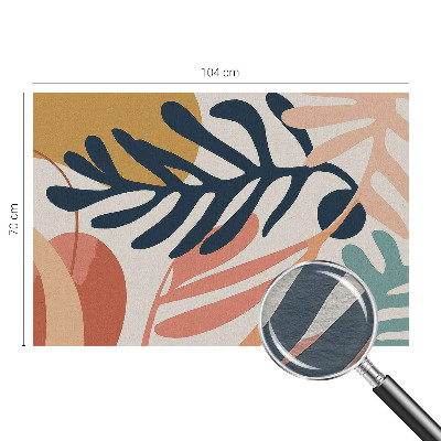 Photo wallpaper with leafy patterns