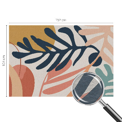 Photo wallpaper with leafy patterns