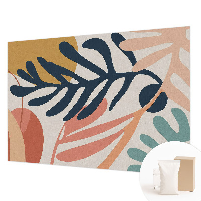 Photo wallpaper with leafy patterns