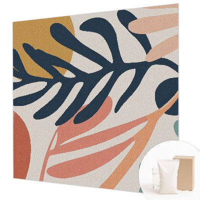 Photo wallpaper with leafy patterns