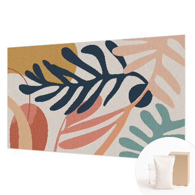 Photo wallpaper with leafy patterns