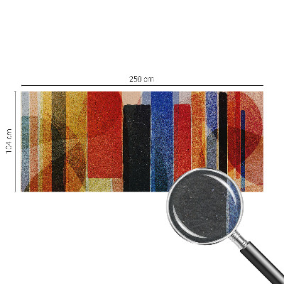Wallpaper mural with geometric forms