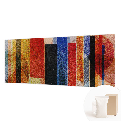 Wallpaper mural with geometric forms