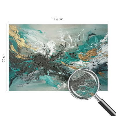 Wall mural for bedroom with an artistic vortex design
