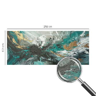 Wall mural for bedroom with an artistic vortex design