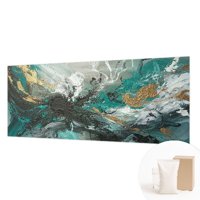 Wall mural for bedroom with an artistic vortex design