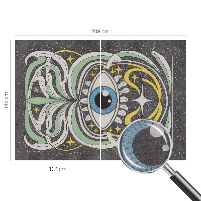 Wallpaper mural for living room Symmetrical eye