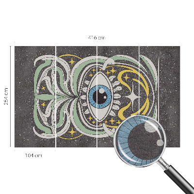 Wallpaper mural for living room Symmetrical eye