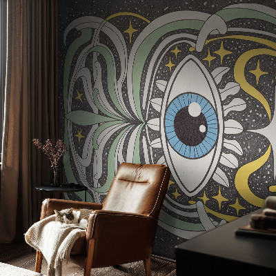 Wallpaper mural for living room Symmetrical eye