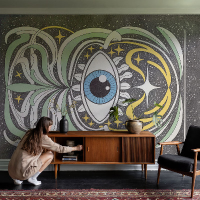 Wallpaper mural for living room Symmetrical eye