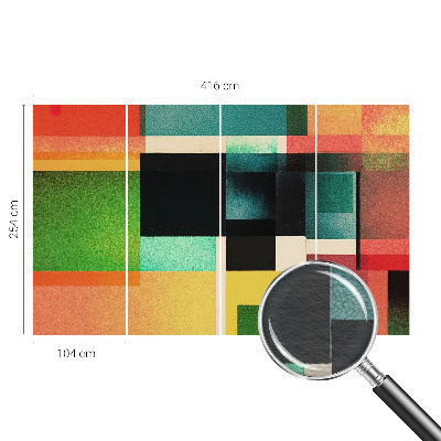 Custom size wall mural Geometric abstraction