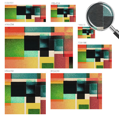 Custom size wall mural Geometric abstraction