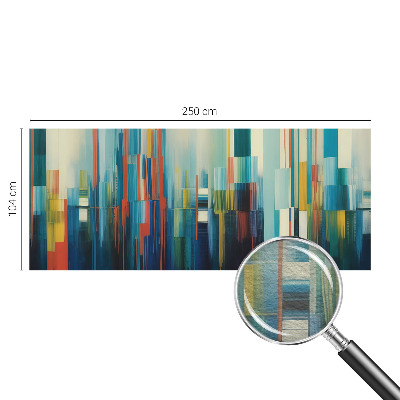 Large wall mural wallpaper with an abstract striped design
