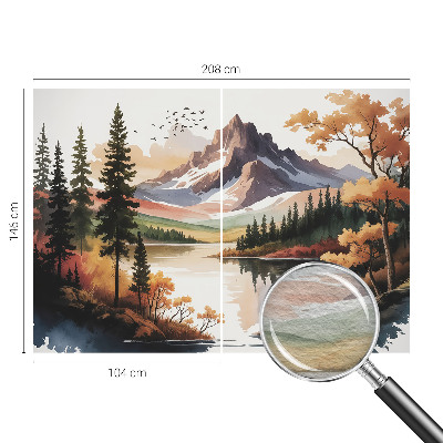 Modern wall mural Mountain autumn