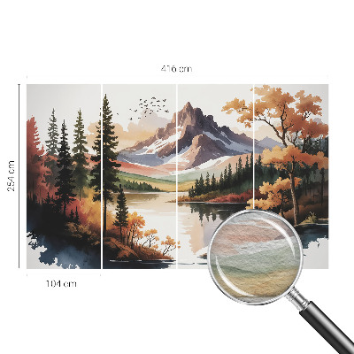 Modern wall mural Mountain autumn