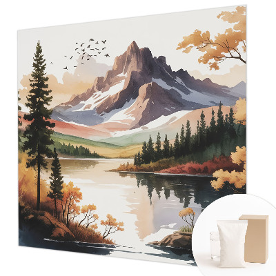 Modern wall mural Mountain autumn